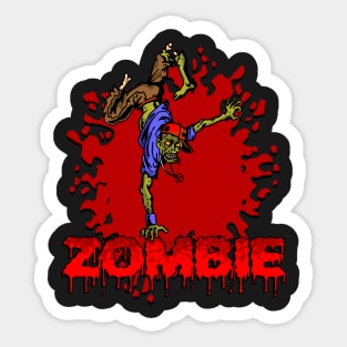Zombie Break Dance Sticker